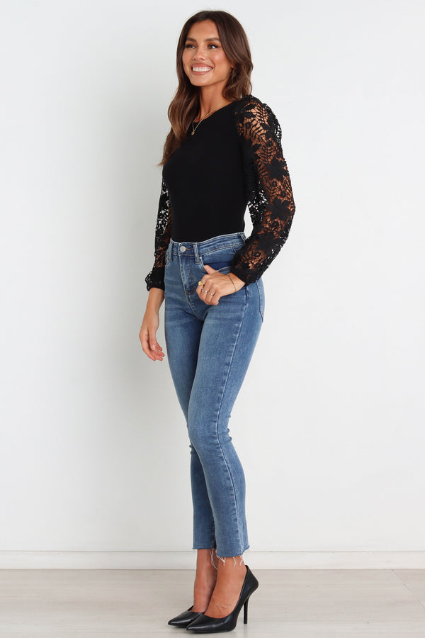 TOPS @Laicey Top - Black