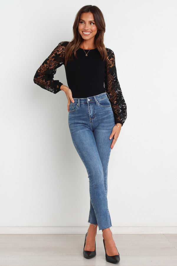 TOPS @Laicey Top - Black