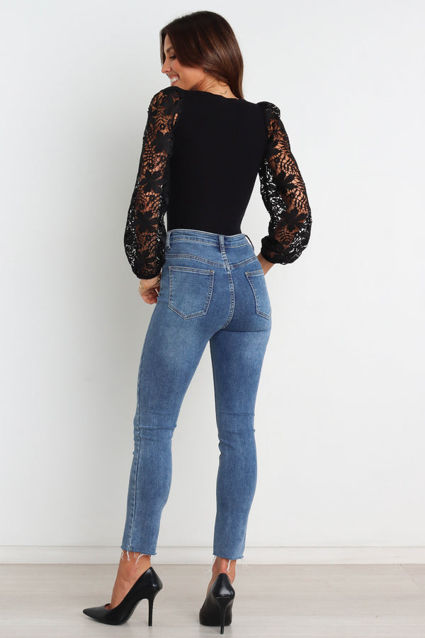 TOPS @Laicey Top - Black