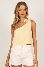 TOPS Lucie Top - Pale Yellow