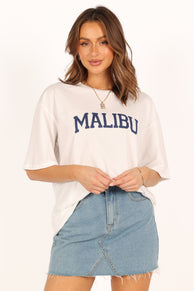 TOPS @Malibu Tee - White