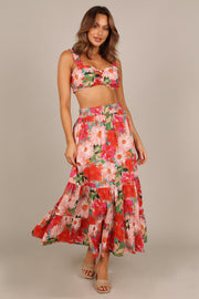 TOPS @Marbella Cropped Top - Pink Floral (waiting on bulk)