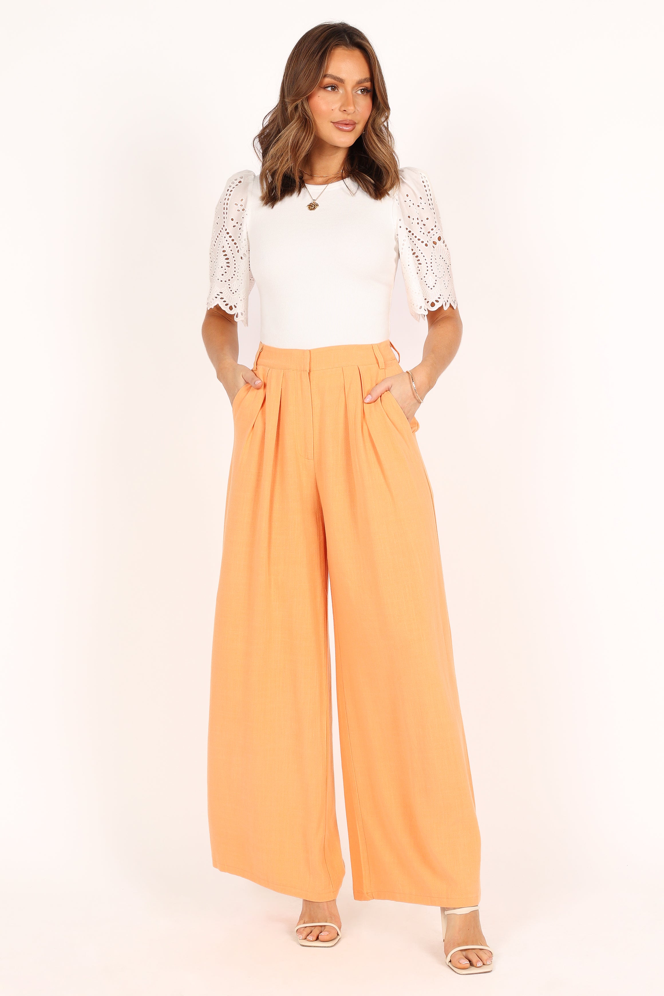 TOPS @Marietta Ribbed Top - White