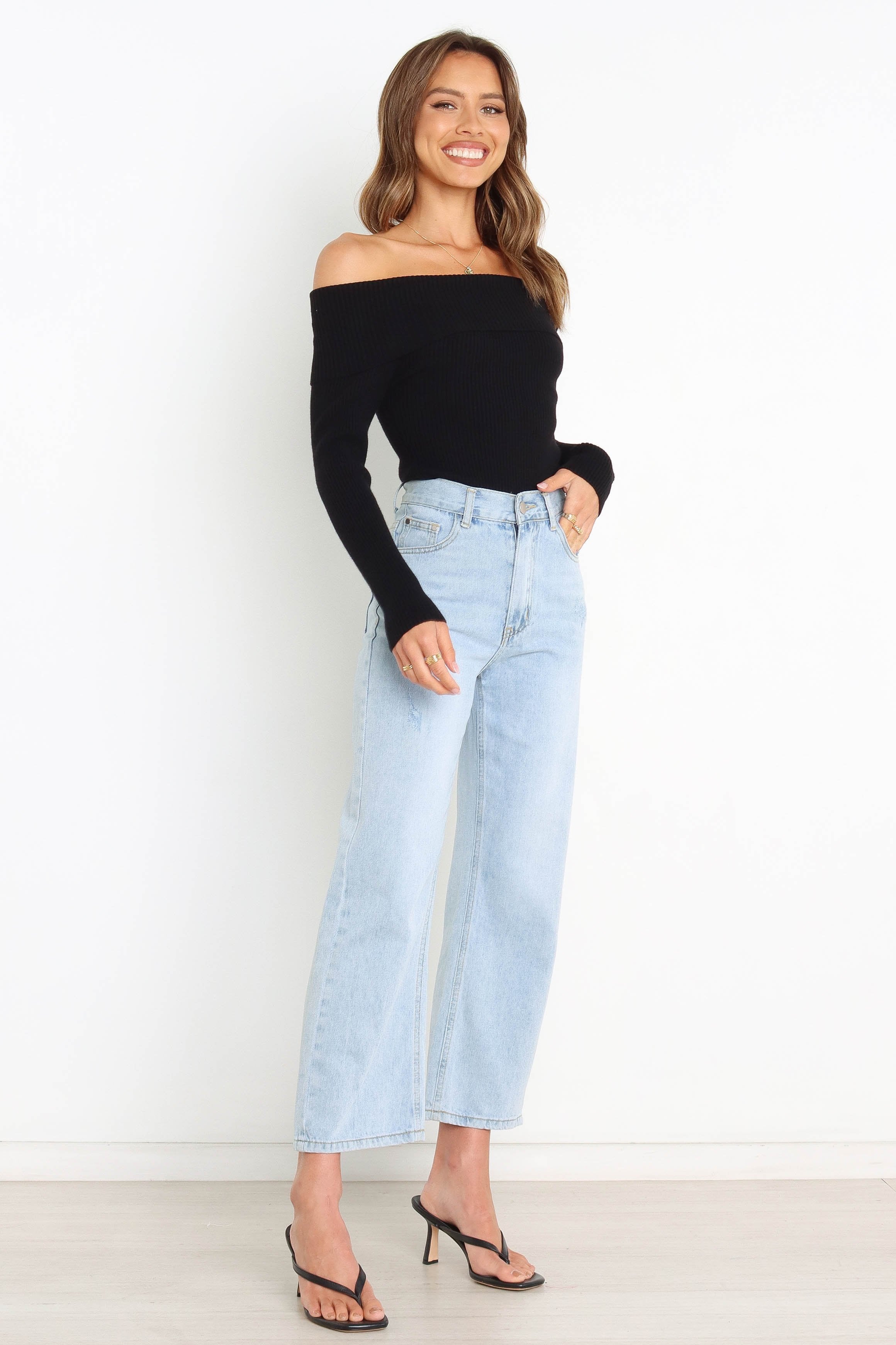 TOPS Nessie Bodysuit - Black (shoot rack)