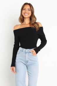 TOPS Nessie Bodysuit - Black (shoot rack)