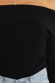 TOPS Nessie Bodysuit - Black (shoot rack)