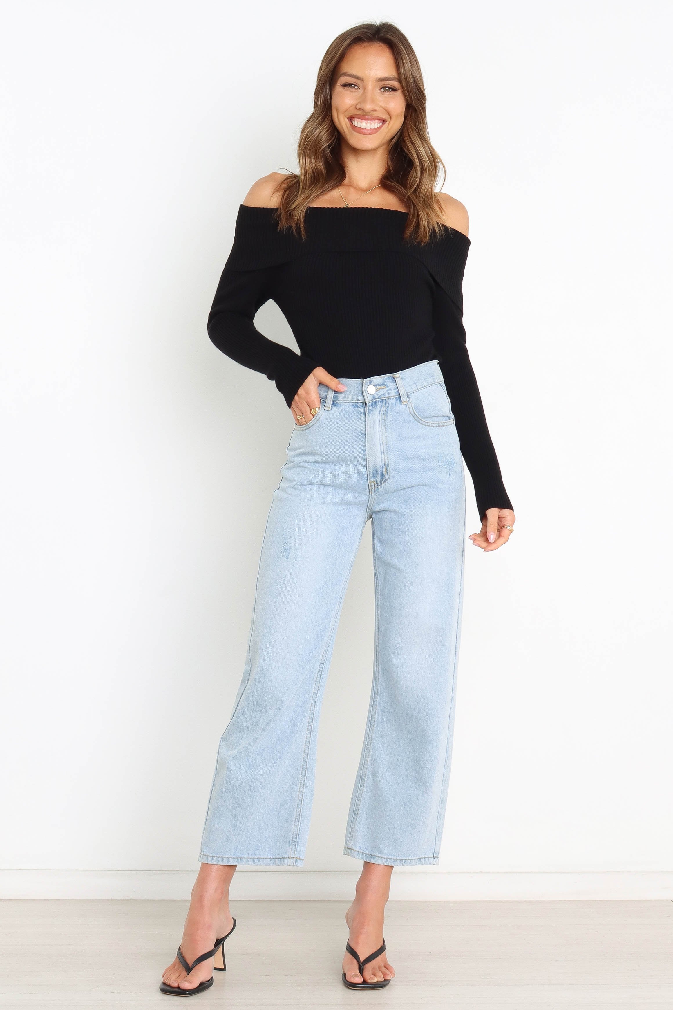 TOPS Nessie Bodysuit - Black (shoot rack)