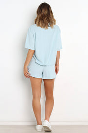 TOPS Terry Top - Pale Blue