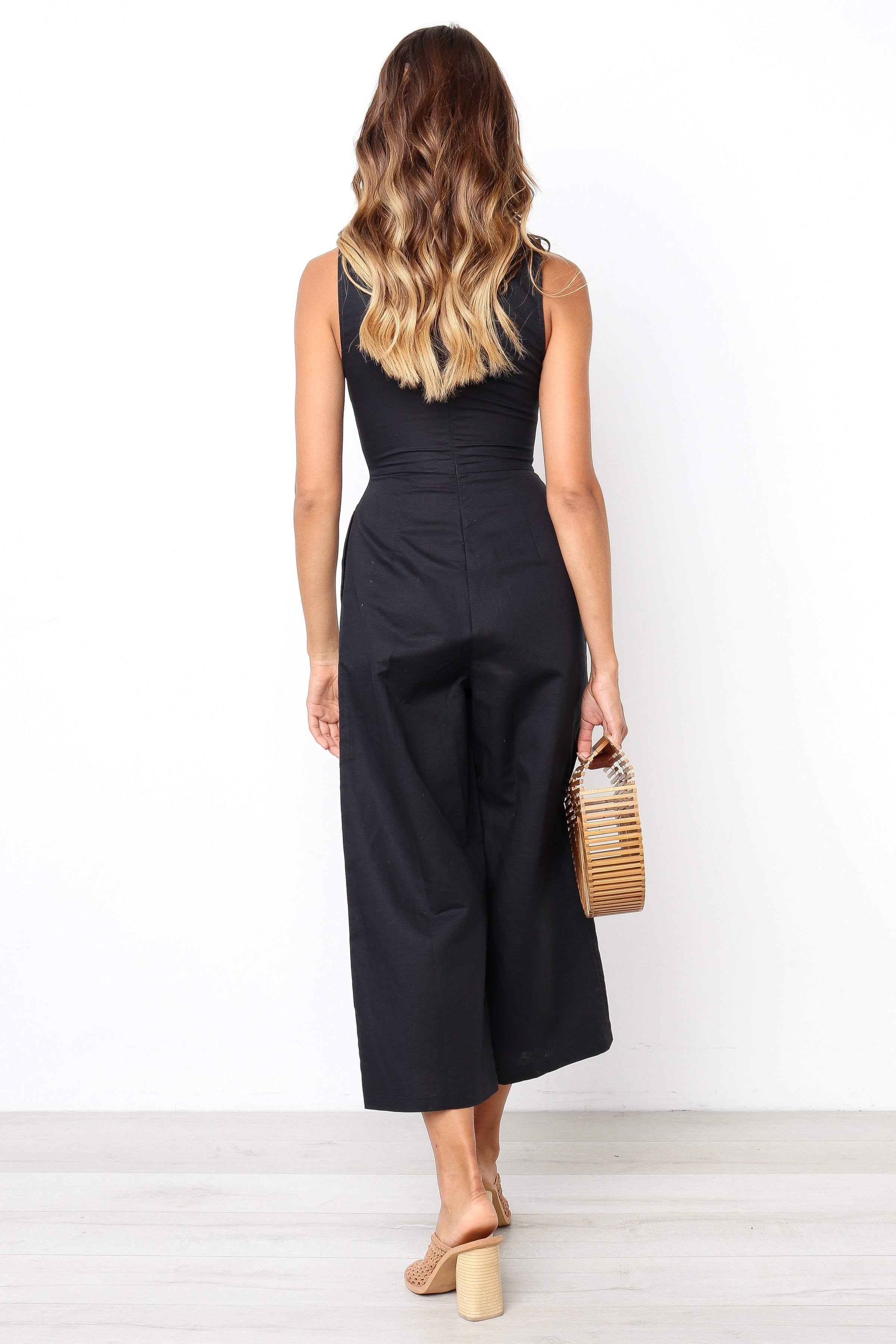 PLAYSUITS Ester Jumpsuit - Black